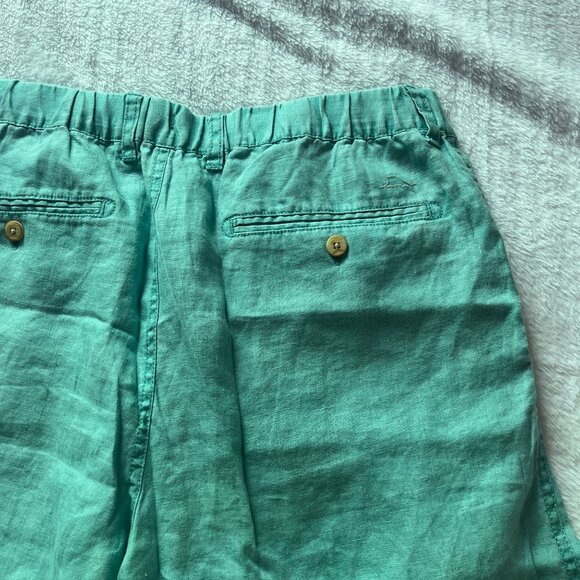 Tommy Bahama Mens Green Flat Front Bermuda Casual Walking Shorts Medium Pockets - Picture 5 of 10